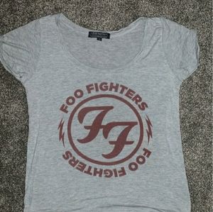 Stretchy Foo Fighters women's t-shirt size large